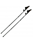 Палки "Espado" для скандинавской ходьбы с ручкой из пробки, 3-х секционные,2шт, ENW-004, чёрный Чёрный-фото 2 additional image